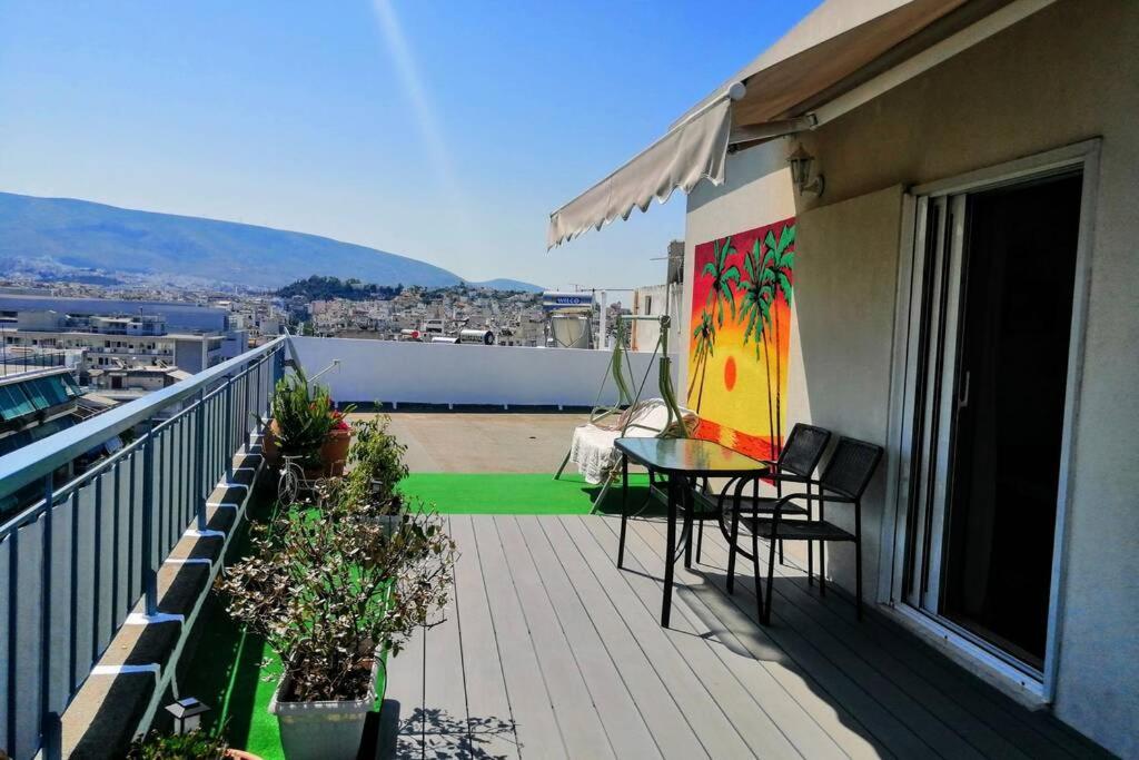 Rooftop Studio, Acropolis View! Athena Bagian luar foto