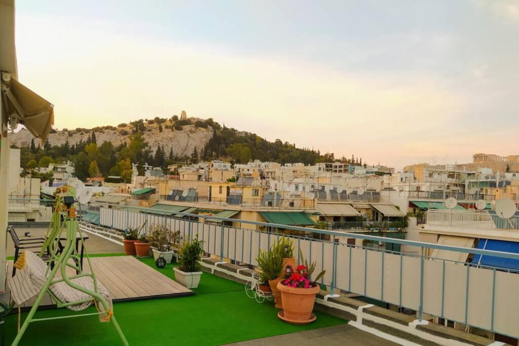 Rooftop Studio, Acropolis View! Athena Bagian luar foto