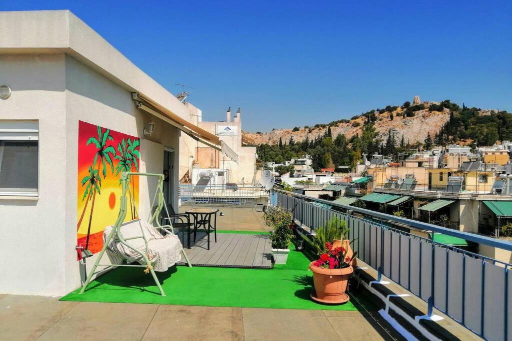 Rooftop Studio, Acropolis View! Athena Bagian luar foto